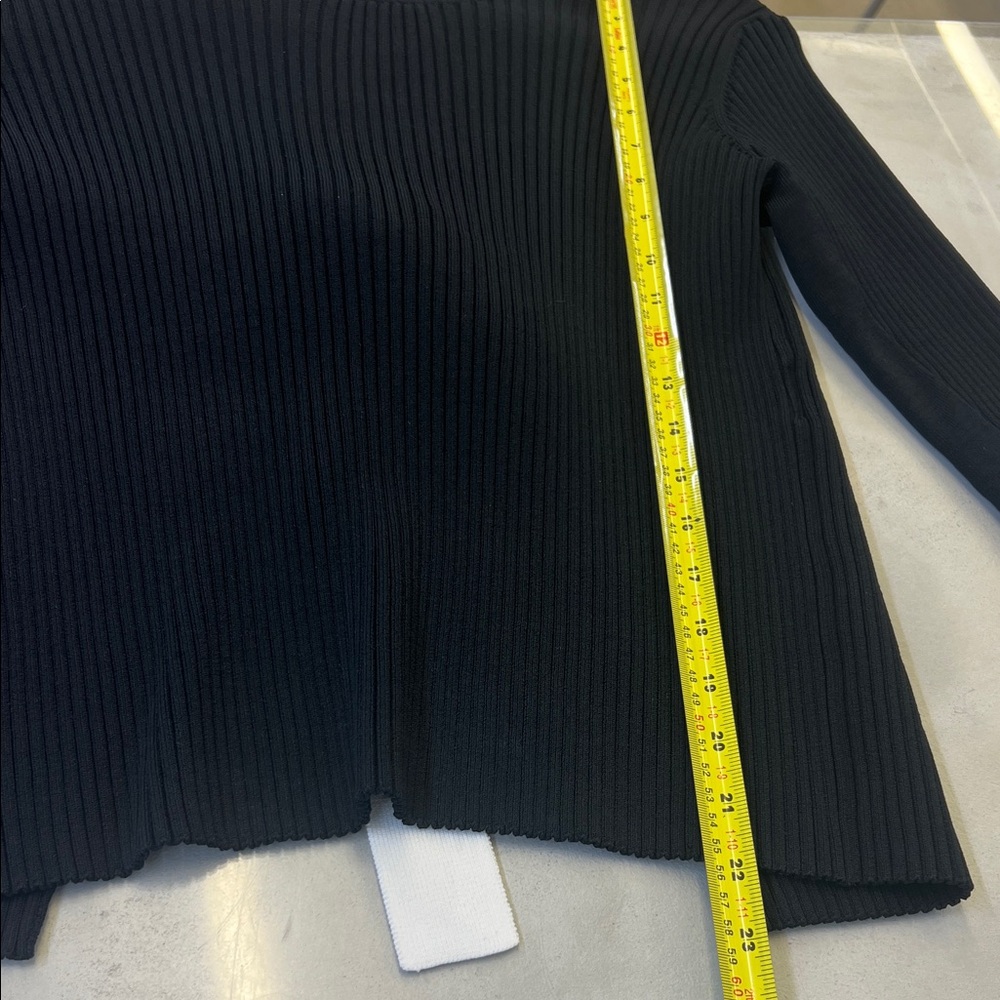 Maje Ribbed, Knit Sweater With Tie Back - Picture 5 of 5